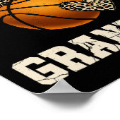 Basketbal Oma Leopard Basketbal Speler Poster (Hoek)