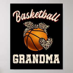 Basketbal Oma Leopard Basketbal Speler Poster