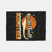 Basketbal Oma Ontwerp Fleece Deken (Voorkant (Horizontaal))