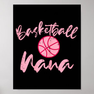 Basketbal oma schattige moeder grootmoeder sporten poster