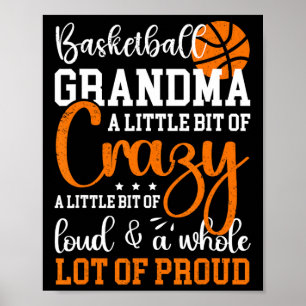 Basketbal Oma Trots Grootmoeder Van Een Basketbal Poster