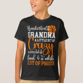 Basketbal Oma Trots Grootmoeder Van Een Basketbal T-shirt (Voorkant)