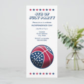 Basketbal Onafhankelijkheidsdag Kaart (Staand voorkant)