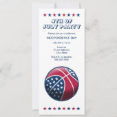 Basketbal Onafhankelijkheidsdag Kaart (Voorkant)