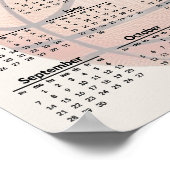 Basketbal ontwerp 2025 kalenderposter  poster (Hoek)