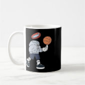 Basketbal ontwerp Basketbal Koffiemok (Links)