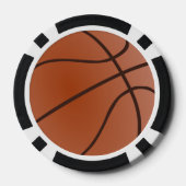 Basketbal Ontwerp Poker Chips (Achterkant)