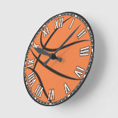 Basketbal ontwerp  ronde klok (Hoek)