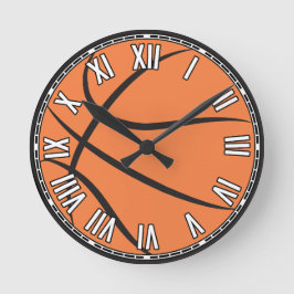 Basketbal ontwerp  ronde klok