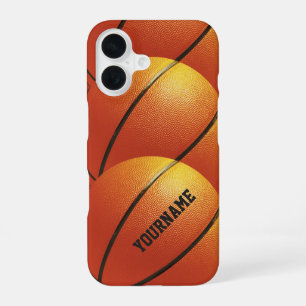 Basketbal op maat gemaakte telefoonhoesjes iPhone 16 hoesje