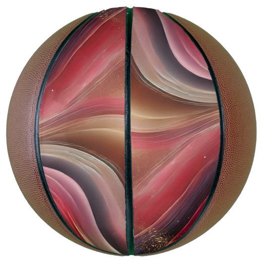 Basketbal op maat met Abstracte kunst (Verticaal)