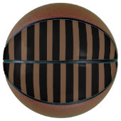 Basketbal op ware grootte met brede streep voor bi (Voorkant)