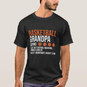 Basketbal Opa Definitie Kleinzoon s grootste f T-shirt (Voorkant)