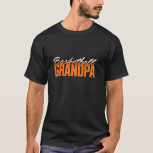 Basketbal Opa Grootvader Sport Lover Design T-shirt