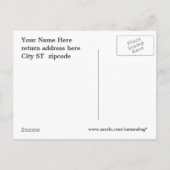 Basketbal, open huis briefkaart (Achterkant)