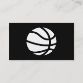 basketbal oranje staal visitekaartje (Achterkant)