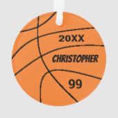 Basketbal Ornament (achterkant)