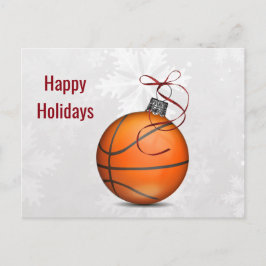 Basketbal ornament Holiday Cards Feestdagenkaart