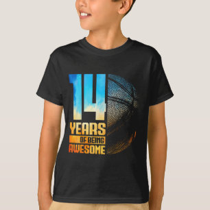 Basketbal Oud 14e Basketbal 14 Jaar Speler Lau T-shirt
