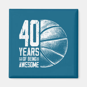 Basketbal Oude Jaren 40 Basketbal 40e Speler Smi Magneet