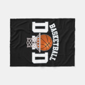Basketbal pa 4 fleece deken (Voorkant (Horizontaal))