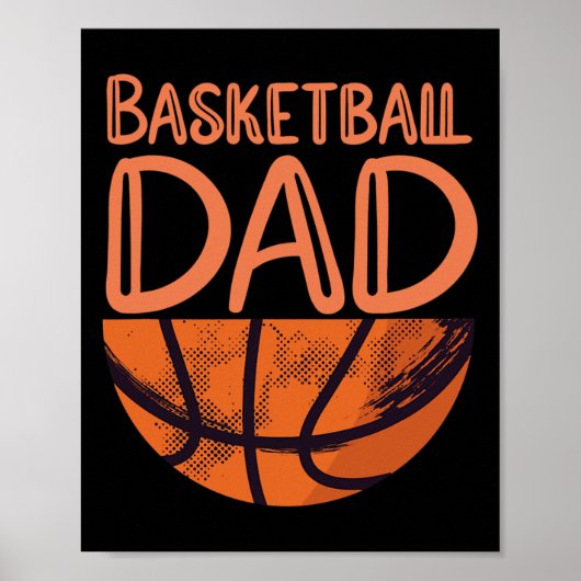 Basketbal pa - Basketbalspeler Poster (Voorkant)
