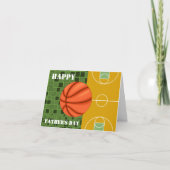 Basketbal pa Happy Vaderdag Kaart (Voorkant)