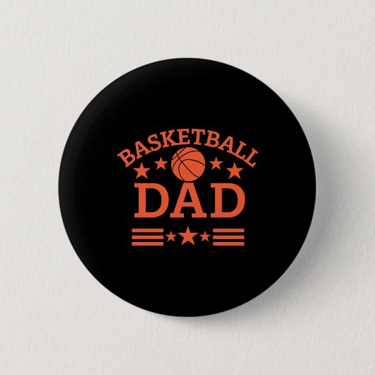 Basketbal Pap 2 Ronde Button 5,7 Cm (Voorkant)