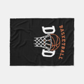 Basketbal pap. basketbalcoach fleece deken (Voorkant (Horizontaal))