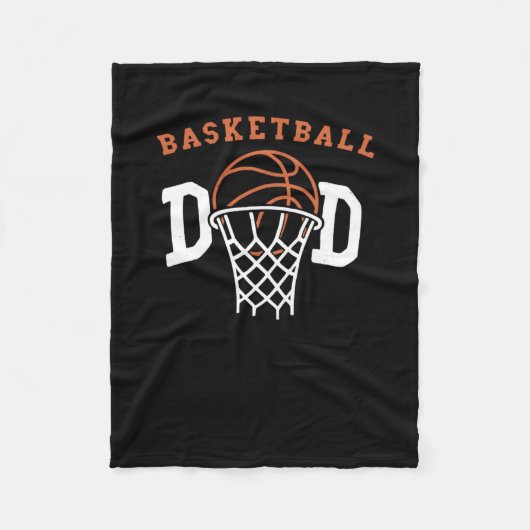 Basketbal pap. basketbalcoach fleece deken (Voorkant)