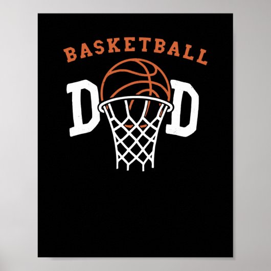 Basketbal pap. basketbalcoach poster (Voorkant)