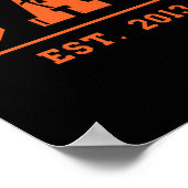 Basketbal Pap Est 2013 Vaderdag Geboorte Poster (Hoek)