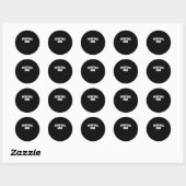 Basketbal Papa - Grappige papa Ronde Sticker (Vel)