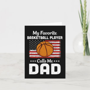 Basketbal Papa Mijn Favoriete Basketbalspeler Noem Kaart