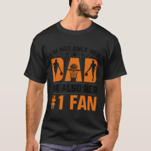 Basketbal Papa Speler Coach Grappige Basketballer  T-shirt