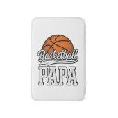 Basketbal Papa Vintage Gravure Shirt Ontwerp_1 Badmat (Voorkant Verticaal)