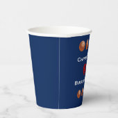 Basketbal Paper Cups, 60ste verjaardag Party Paper Papieren Bekers (Rechts)