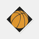 Basketbal papier Cocktail servetten (Hoek)