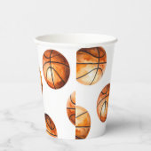 Basketbal Papieren Beker (Rechts)