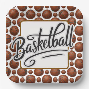 Basketbal  papieren bordje