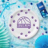 Basketbal papieren bordje (Feest)