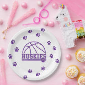 Basketbal papieren bordje (Feest)