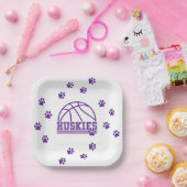 Basketbal papieren bordje (Feest)