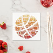 Basketbal Papieren servetten (Insitu)