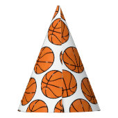 Basketbal Party Pet Feesthoedjes (Achterkant)