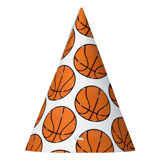 Basketbal Party Pet Feesthoedjes (Links)