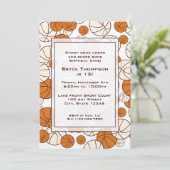 Basketbal Party Uitnodiging (Staand voorkant)