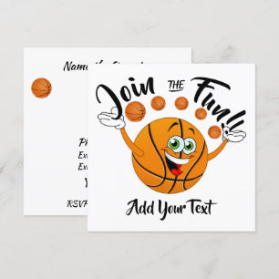 Basketbal Party Uitnodiging