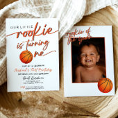 Basketbal Party Uitnodiging Basketbal Rookie Jaar