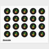 Basketbal Patrick's Day Pet Ronde Sticker (Vel)